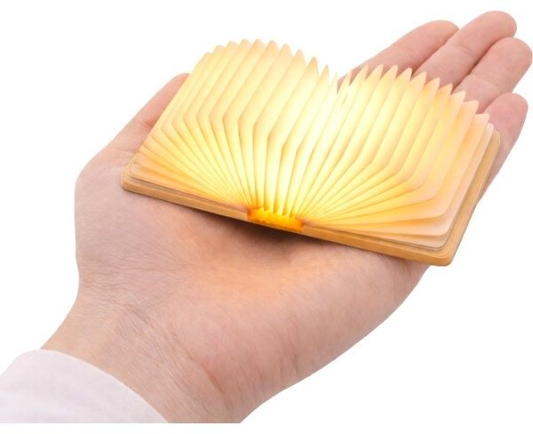 LED смарт лампа Gingko - Super Mini Book, кленово дърво, G086MA