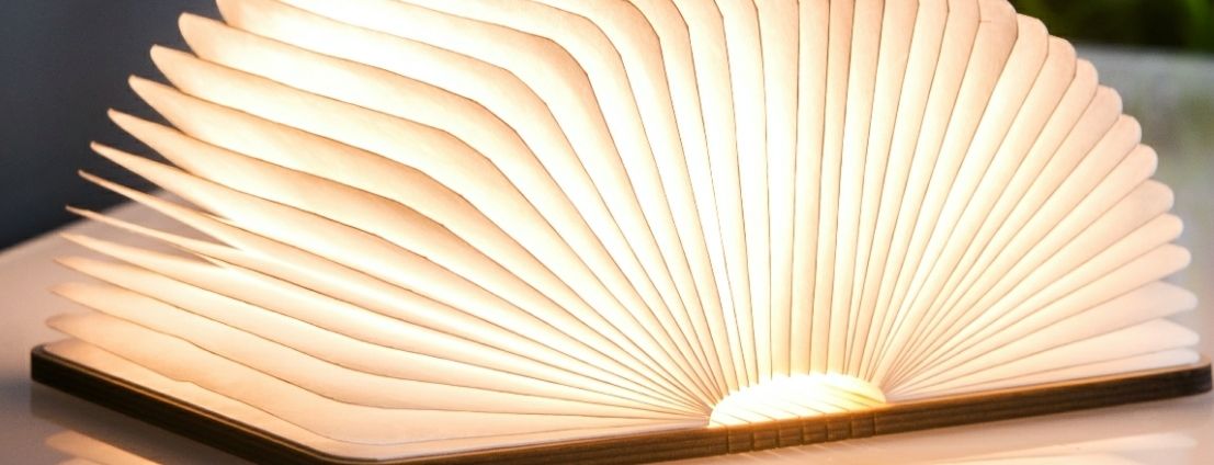 LED смарт лампа Gingko - Super Mini Book, кленово дърво, G086MA