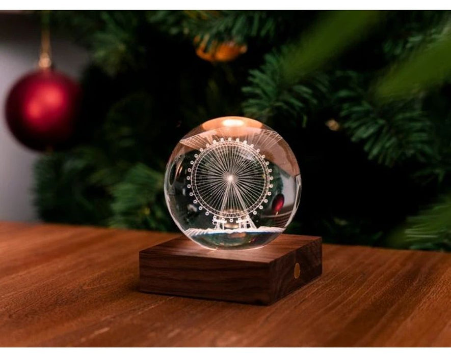 LED декоративна лампа Gingko Design - Amber Crystal, Виенско колело