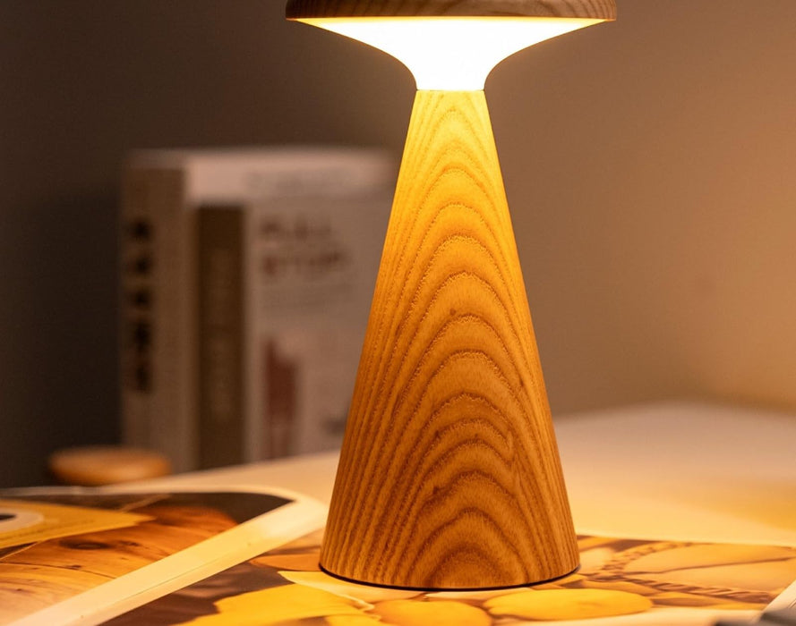 LED настолна лампа Gingko - Sylva, G056M-AH, бял ясен