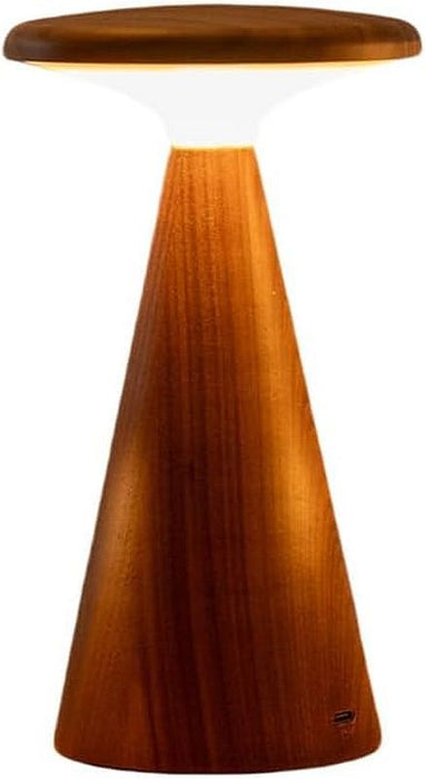LED настолна лампа Gingko Design - Sylva, размер M, орех, RGB, 1.6W, смарт тъч