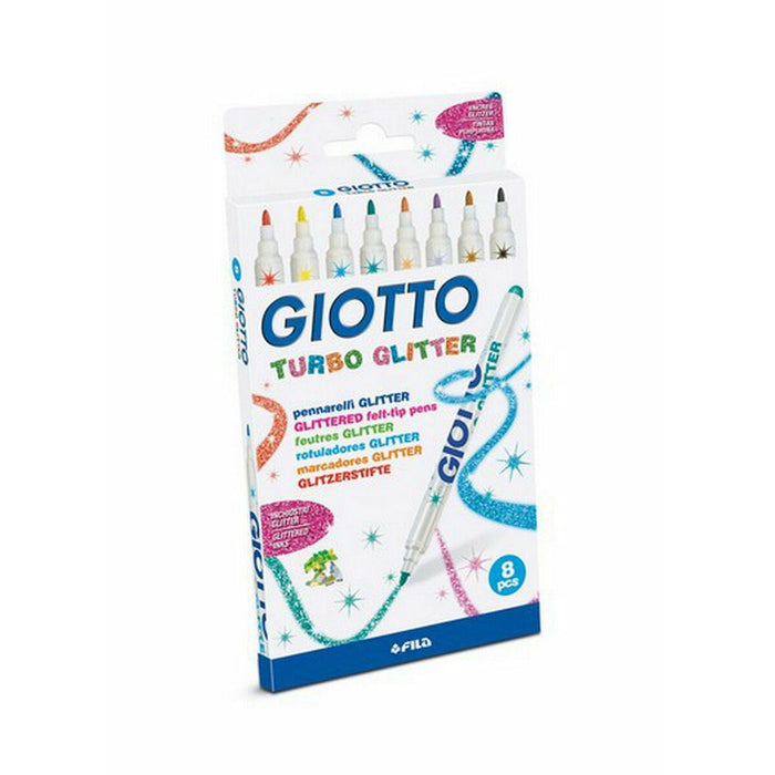 Комплект Химикали с Филц Giotto Turbo Glitter Многоцветен (10 броя)