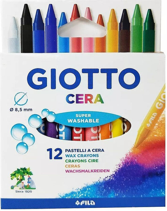 Восъчни пастели Giotto - Cera, 12 цвята