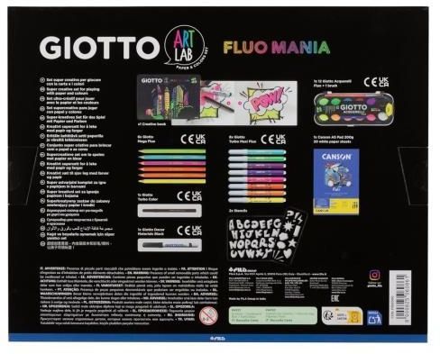 Креативен комплект Giotto Art Lab - Fluo Mania