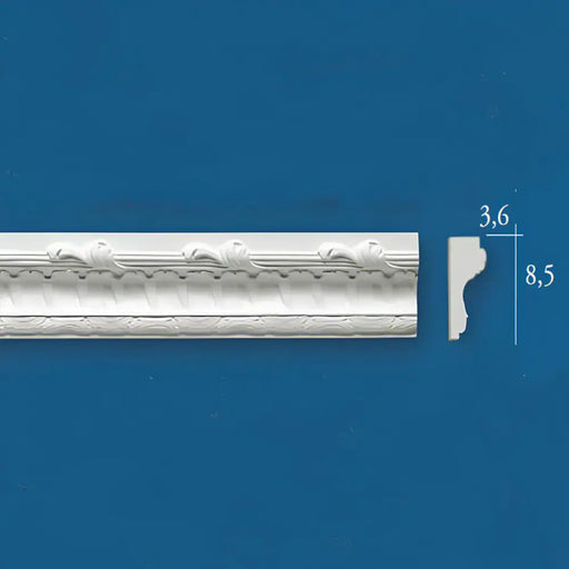 ГИПСОВ КОРНИЗ 708 3.6X8.5 CM 1.5М