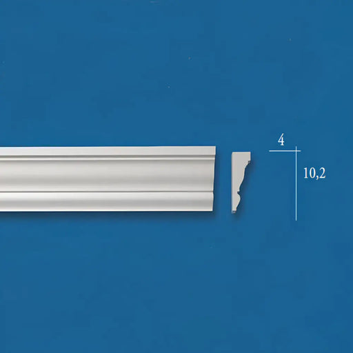 ГИПСОВ КОРНИЗ 3042 4Х10.2 СМ 1.5 М