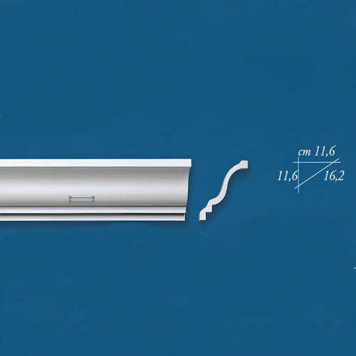 ГИПСОВ КОРНИЗ 3052 11.6Х11.6 СМ 1.5 М