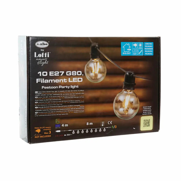 Гирлянда от LED Светлини DKD Home Decor Многоцветен (850 x