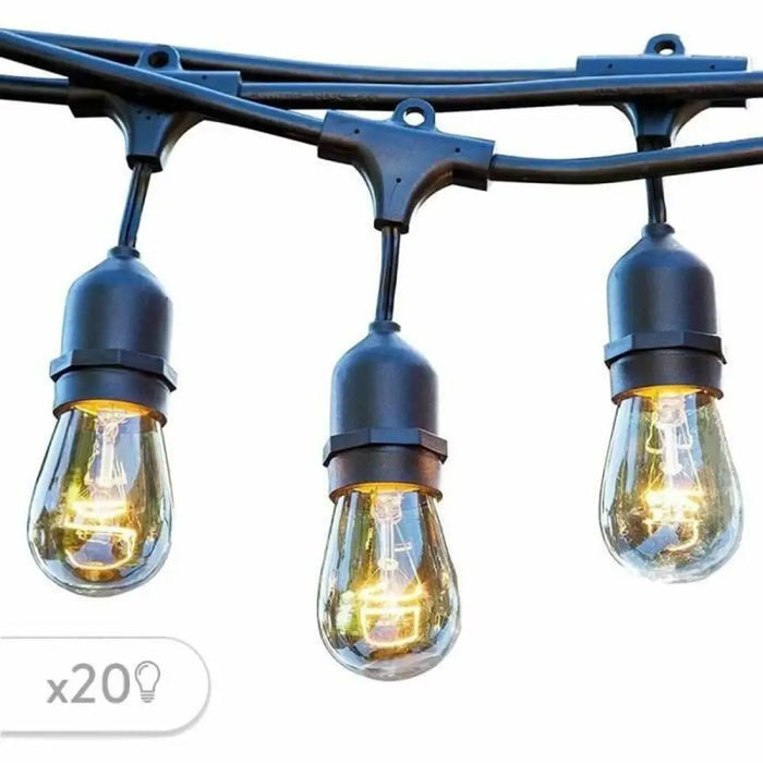 Гирлянда от LED Светлини Lumisky Черен Сив