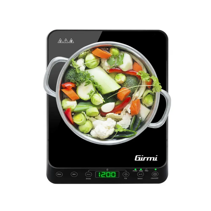Girmi PI04 Черен плот 27.5 см Индукционен котлон със зони 1
