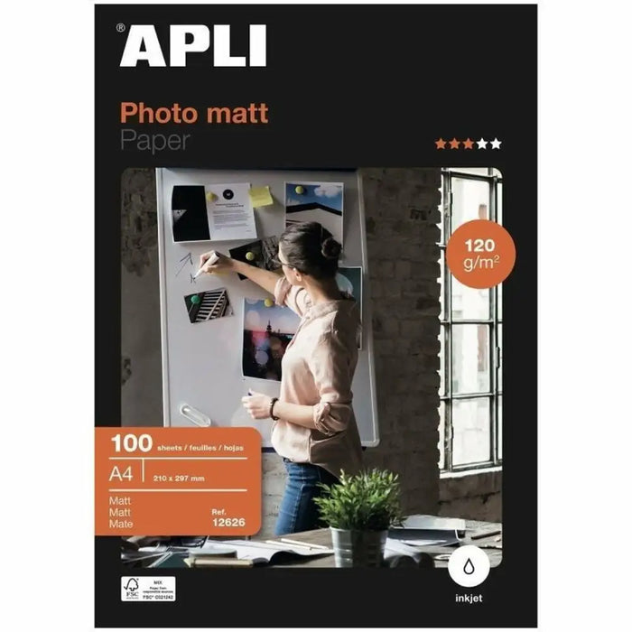 Гланцирана фото хартия Apli 12626 (100 броя)