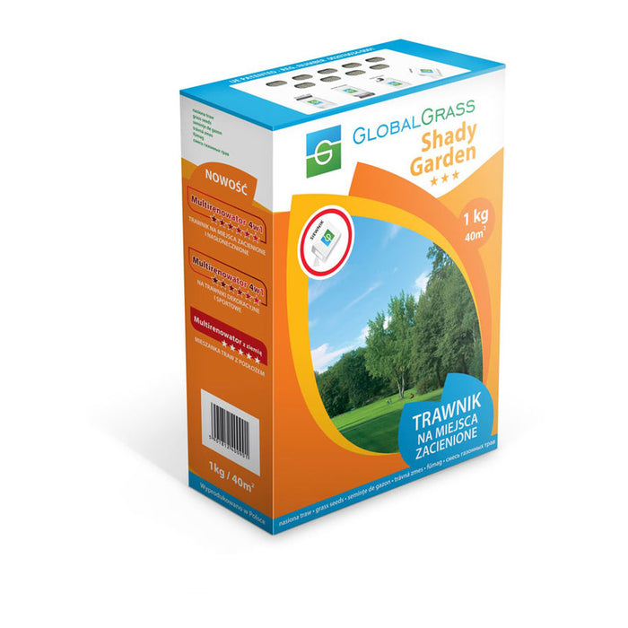 ТРЕВНА СМЕСКА ЗА СЕНЧЕСТИ ТЕРЕНИ 1KG, 30-40M² GLOBAL GRASS