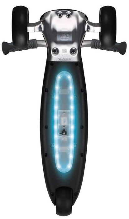 Тротинетка Globber - Ultimum Lights, светеща платформа, сива