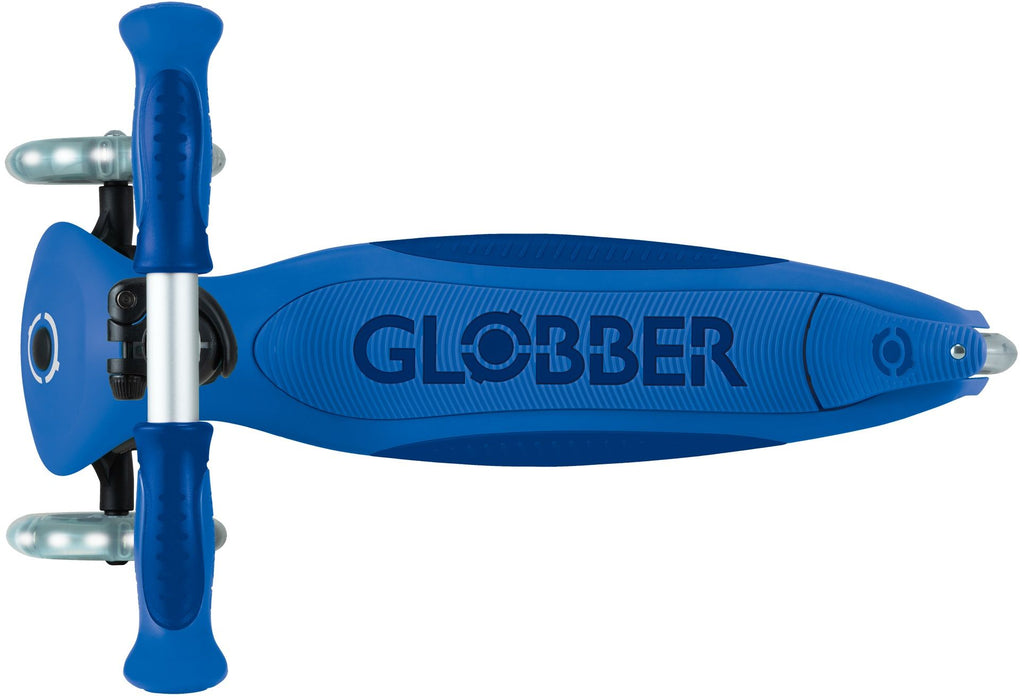 Детска тротинетка 3 в 1 Globber - Deluxe Flash Lights, синя