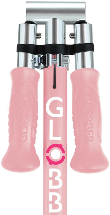 Детска тротинетка Globber - Flow Foldable Junior Lights, розова