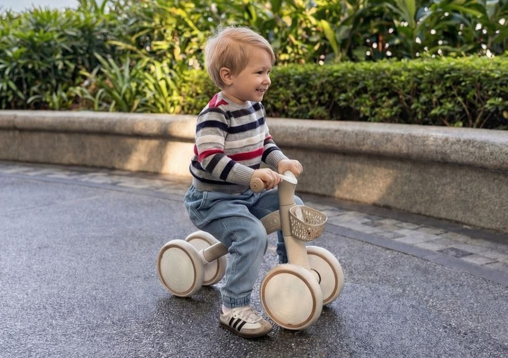 Детско колело за баланс Globber - Learning Bike Ecologic, кокос
