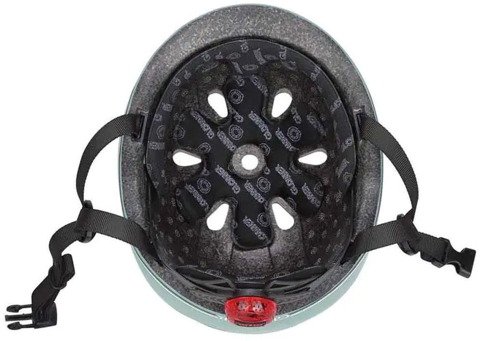 Детска каска Globber - Go Up Lights, XXS/XS, 45-51 cm, зелена