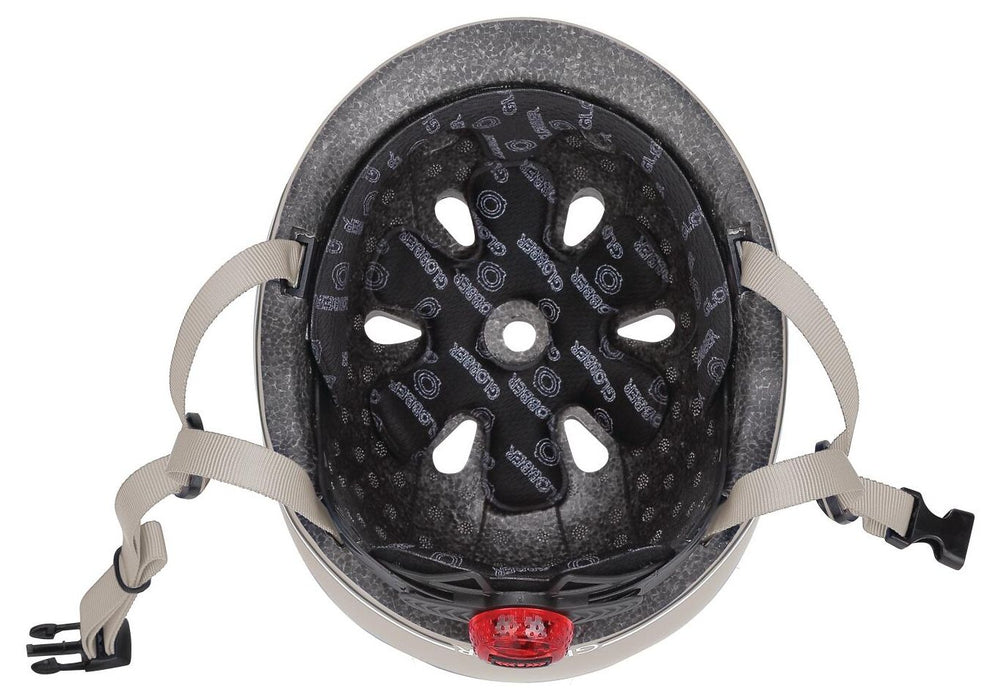 Детска каска Globber - Go Up Lights, XXS/XS, 45-51 cm, сива