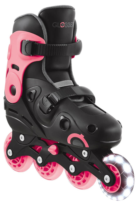 Детски ролери Globber - Go Skates Lights, размер 34-37, розови