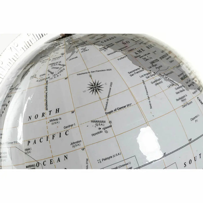Глобус DKD Home Decor Бял Метал Пластмаса 27 x 25 x 61 cm