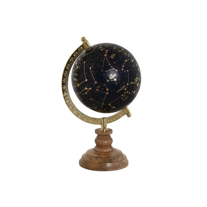Глобус Home ESPRIT Син Златен Естествен Vintage 15 x 15 x