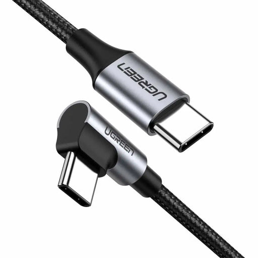 Ъглов кабел UGREEN US255 USB - C към 3A 60W 0.5m черен
