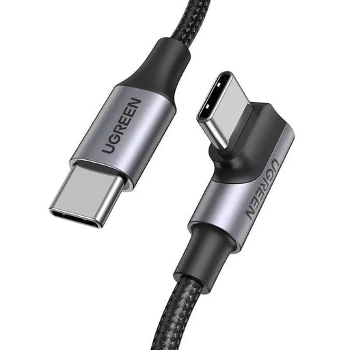 Ъглов кабел UGREEN US334 USB - C към 5A PD 100W 2m черен
