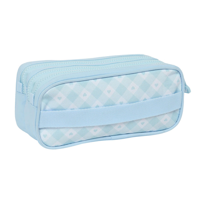 Троен Моливник Glow Lab Cisnes Светло син 21,5 x 10 x 8 cm