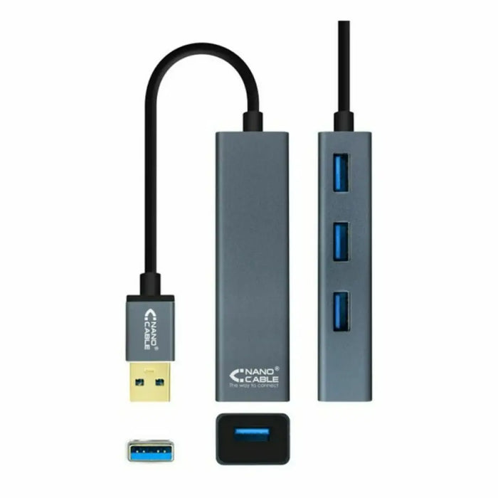 Гнездо с 4 USB порта NANOCABLE 10.16.4402 USB 3.0