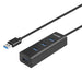 Гнездо с 4 USB порта Unitek Y-3089 Черен