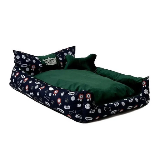GO GIFT Легло за куче и котка XXL - зелено - 110x90x18 см