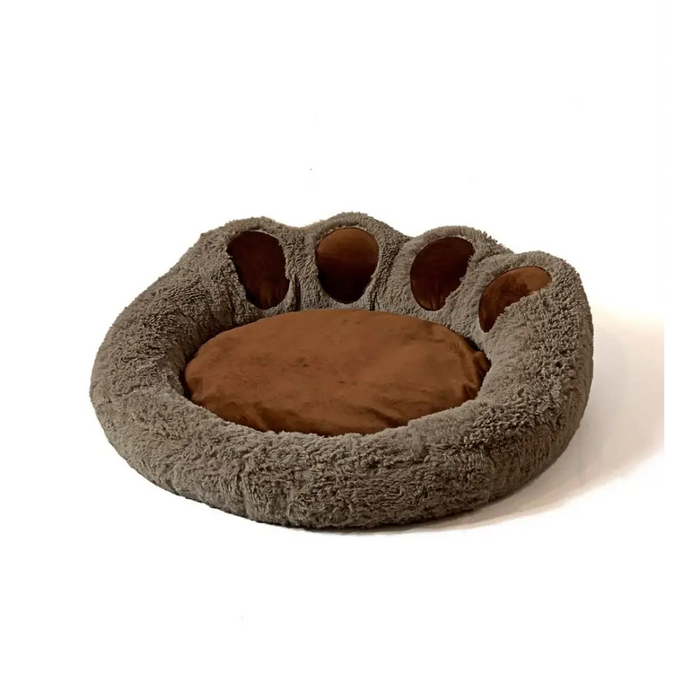 GO GIFT Легло за куче и котка L - кафяво - 55x55 см