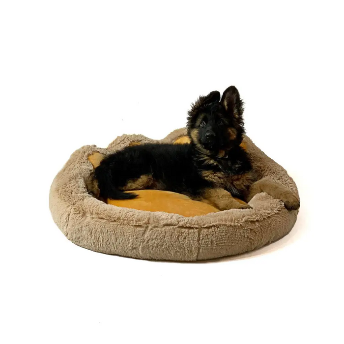 GO GIFT Легло за куче и котка L - камила - 55x55 см