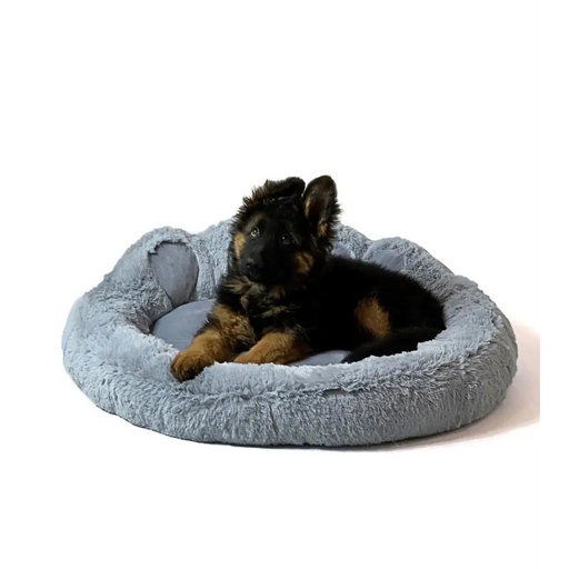 GO GIFT Легло за куче и котка L - сиво - 55x55 см