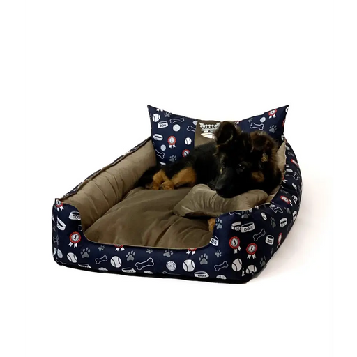 GO GIFT Легло за куче и котка XL - кафяво - 100x80x18 см