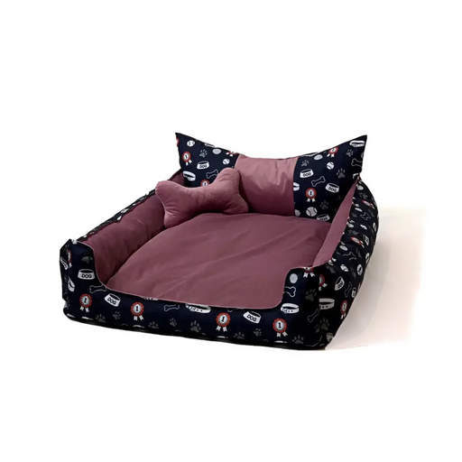 GO GIFT Легло за куче и котка XL - розово - 100x80x18 см