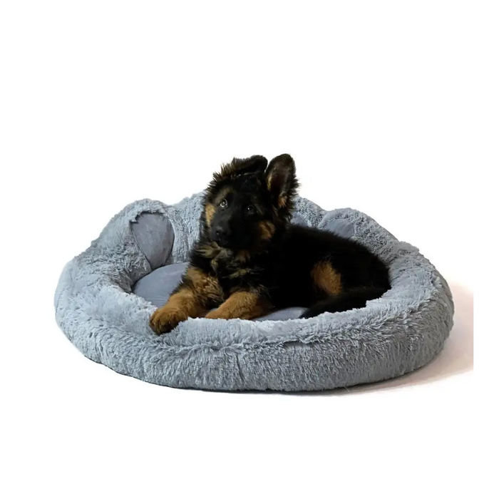 GO GIFT Легло за куче и котка XL - сиво - 75x75 см