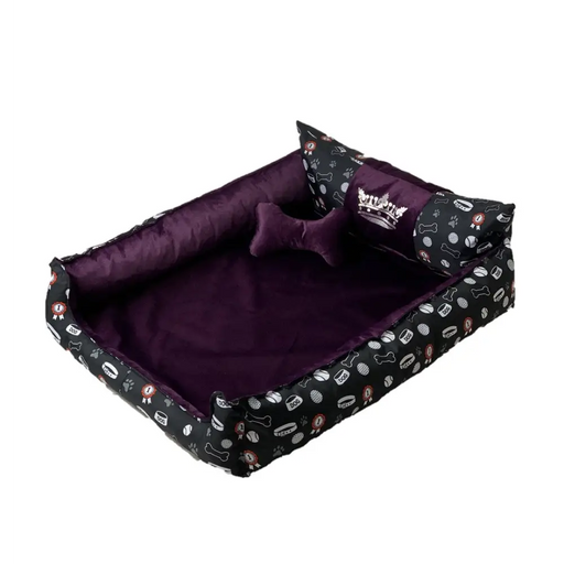 GO GIFT Легло за куче и котка XXL - лилаво - 110x90x18 см