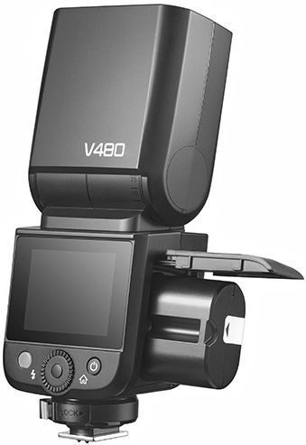 Светкавица Godox - V480C, за Canon, черна