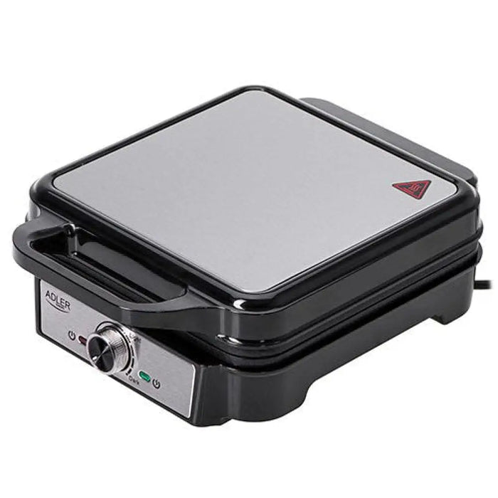 Гофретник Adler AD 3083 4 вафли 1800 W Черен Сребрист