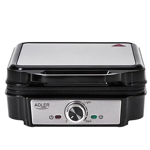 Гофретник Adler AD 3083 4 вафли 1800 W Черен Сребрист
