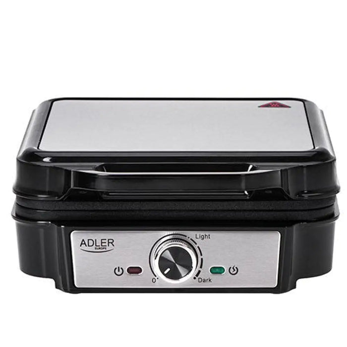 Гофретник Adler AD 3083 4 вафли 1800 W Черен Сребрист