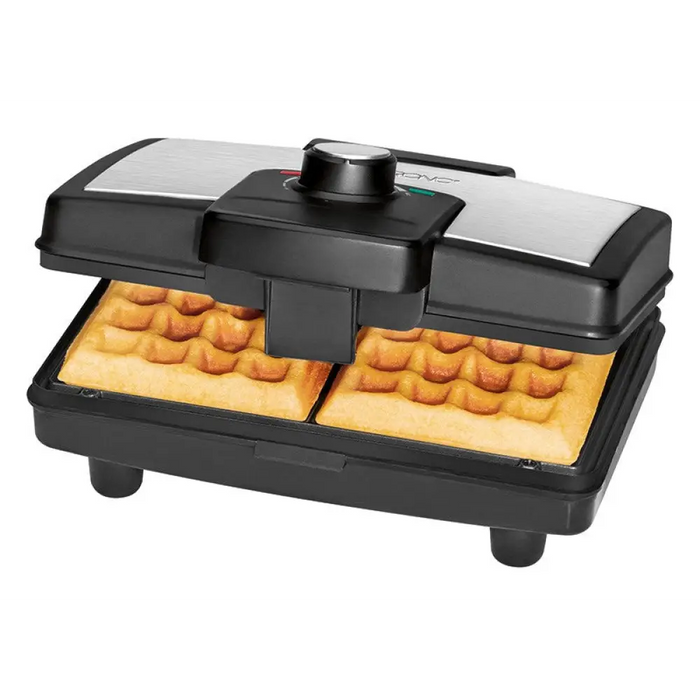 Гофретник Clatronic WA 3606 2 гофрети Черен Неръждаема