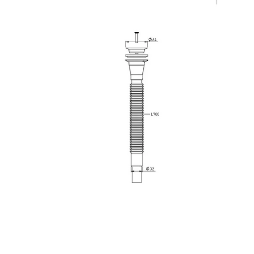 ГОФРИРАН СИФОН ЗА УМИВАЛНИК