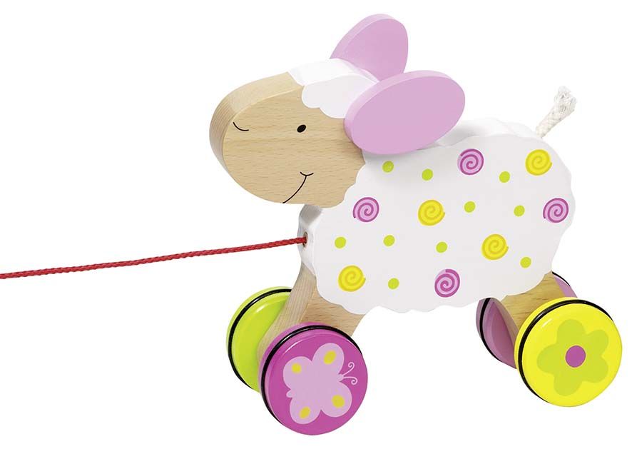 Дървена играчка за дърпане Goki Susibelle - Овчица