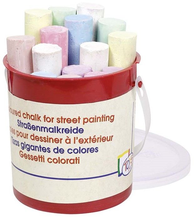 Цветни тебешири Toys Pure - 15 броя, в кофичка
