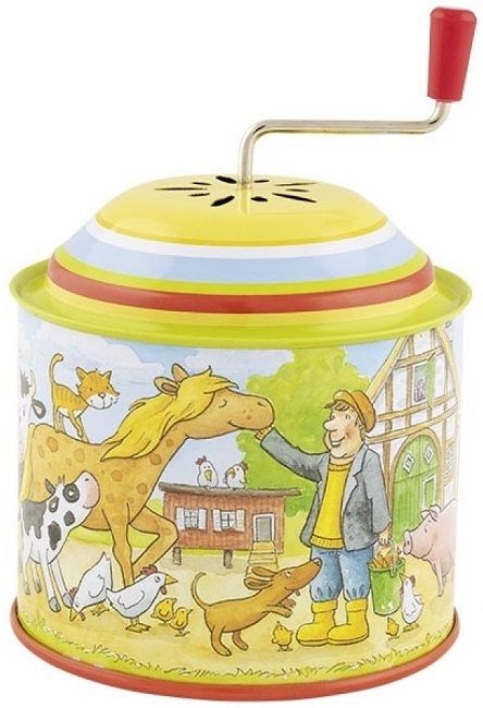 Детска играчка Goki - Латерна, мелодия Old McDonald had a farm