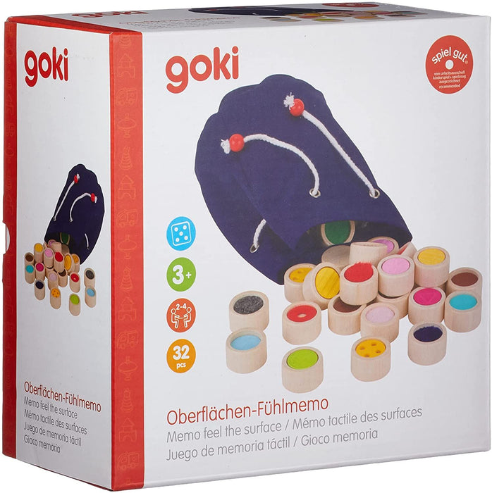 Игра за памет Goki - Дървени цилиндри