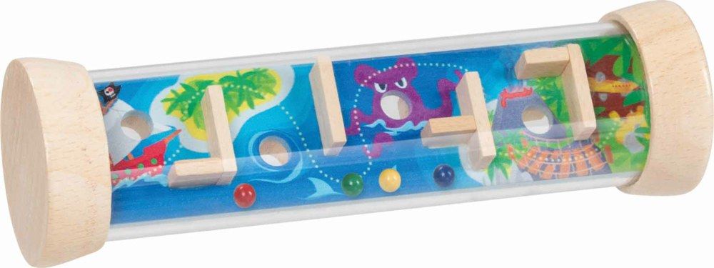 Двустранна игра за сръчност Goki - Стоманени топчета, асортимент
