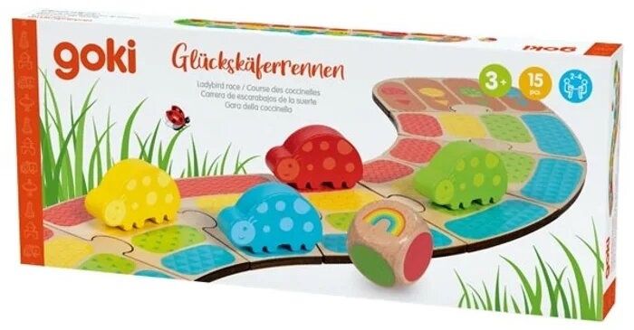 Детска състезателна игра със зарове Goki - Калинки